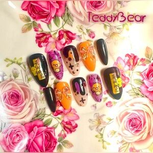 🔥 Sweet Charmander 🔥 ฅ՞•ﻌ•՞ฅ PressOn Nails